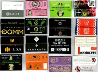16 Different 1.  25 Size - Cigarette Rolling Papers
