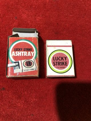 Vintage Folding Lucky Strike Ashtray