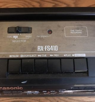 Vintage PANASONIC RX - FS410 Boom Box FM/AM Radio Cassette Tape Player 3