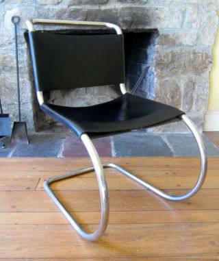 Vinatge Knoll Mies Van Der Rohe Mr10 Cantilever Leather Chair