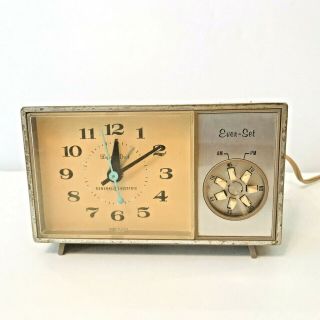 Vintage Ge General Electric Mid Century Alarm Clock “ever - Set”