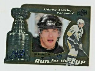 Sidney Crosby 2011 - 12 Ud Black Diamond 08 - 09 Run For The Cup Buyback Auto /3