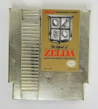 Vintage Nintendo Nes The Legend Of Zelda Gold Video Game Cartridge