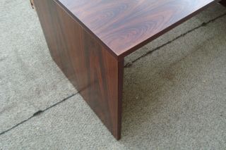 61040 Mid Century Modern ROSEWOOD Executive Desk Office Credenza 3