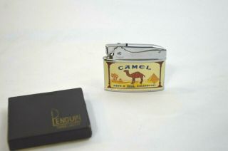 Vintage Camel Penguin Lighter Made In Japan Automatic