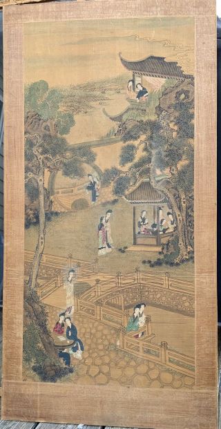 Chinese 19th Century Painting On Silk