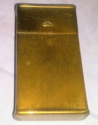 Vintage Gillette " Known The World Over " Razor Blade Brass Case