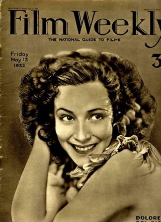 Vintage Dolores Del Rio Johnny Weissmuller " Tarzan " Film Weekly Mag Uk 1932