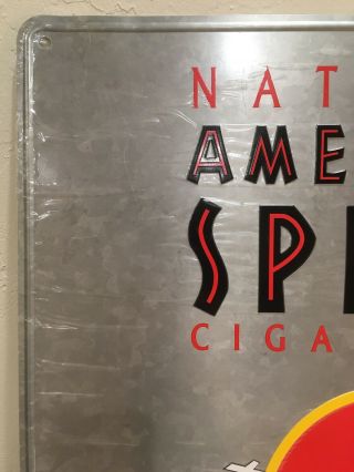 Vintage American Spirit Cigarette 100 Natural Tobacco Metal Tin Sign 20” X 20” 3