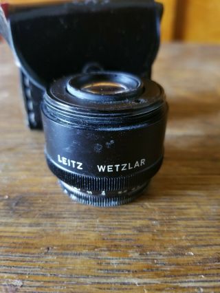 Vintage Leitz Wetzlar Germany Fotocar 1:4.  5/50 Lens With Case