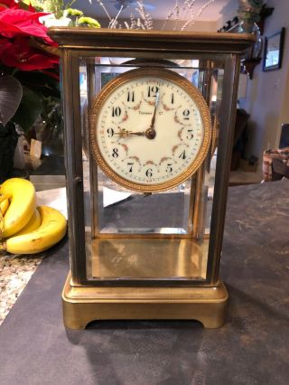 Best Antique Tiffany & Co.  Bronze 10.  5 " High Clock