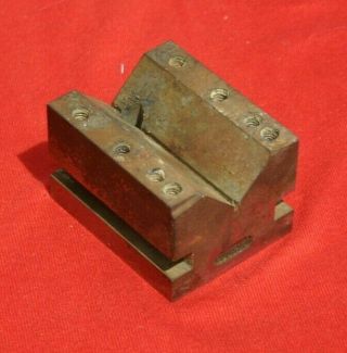 Vintage Machinist Tool Steel V Block 3 " X 2 - 1/2 " X 1 - 7/8 "