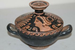 Ancient Red Figure Lekannis 4th Century Bc