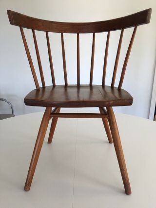 George Nakashima Knoll N19 Strait - Backed Chair Mcm,  Vintage,  Walnut Or Cherry