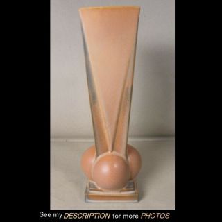Antique 1920s Roseville Futura 4 Ball 12 - 1/4 " H Vase