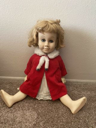 Vintage 1960 Mattel Chatty Cathy Doll W/ Clothes