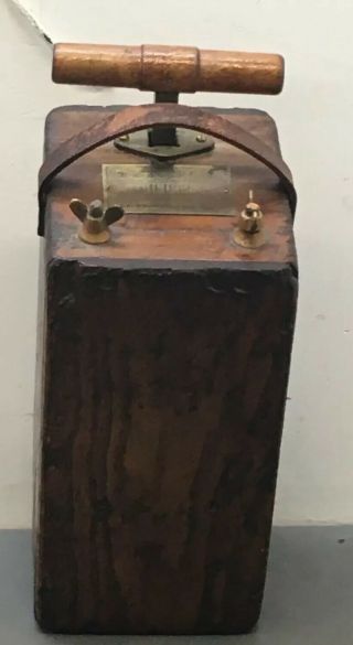 Dupont Blasting Machine Dynamite Detonator Box Antique 1800’s.