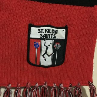 St Kilda Saints Sekem Vintage 90 ' s AFL Football Scarf 3