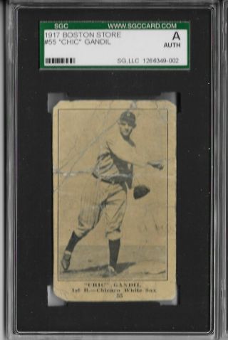 1917 Boston Store 55 Chic Gandil 1919 White Sox Black Sox Banned Player
