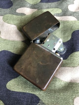 1995 Vintage Zippo Lighter Solid Brass - Made in Bradford,  USA 3