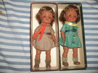 1965 African American Girl Scout Dolls Effanbee One Brownie No Hats.