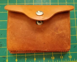 Vintage Hunter 27 - 201 Brown Leather Cartridge Ammo Pouch Belt Loops Western Guc