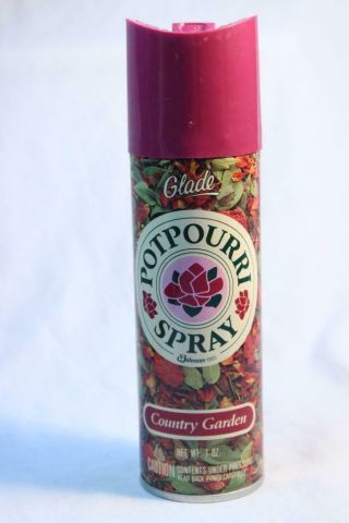 1988 Vintage Glade Potpourri Country Garden Spray Fragrance Air Freshener Room