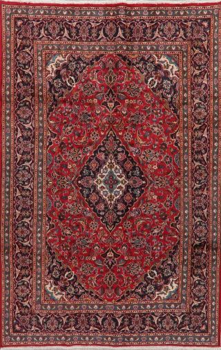 Red Traditional Ardakan Area Rug Wool Hand - Knotted Floral Oriental Carpet 7 