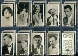 Tobacco Card Set,  Carreras,  Paramount Stars,  Actor Actress Photos 1929