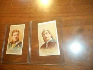 1887 Gold Coin Chewing Tobacco Cards Stage Actor R D Mansfield & W.  L Daboll Ex,