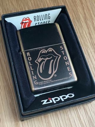 Zippo Rolling Stones.  Unusual Gun Metal Finish