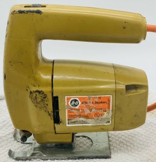 Black & Decker No.  7504 Type 5 Corded Jig Saw And Vintage