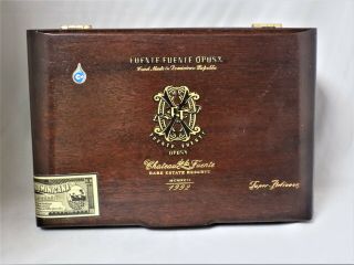 Fuente Opus X 1992 Belicoso Wooden Cigar Box & Vintage Syroco Pipe Stand