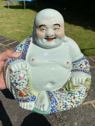 A 19th Century Chinese Famille Rose Buddha