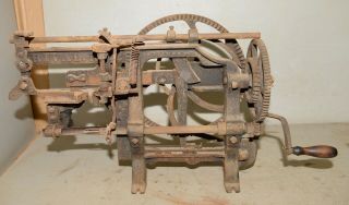 Rare Antique Rival No 2 96 Pat 1869 Industrial Cast Iron Apple Peeler Vintage