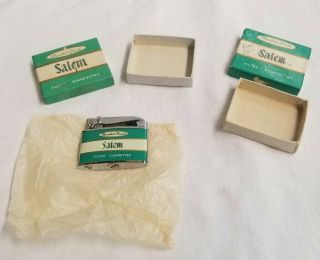 Vintage Salem Zenith Cigarette Lighter W/ Box Made In Japan - Extra Box