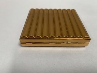 Vintage Modern Eames Era Retro K & K Gold Tone Cigarette Case Holder Box (A15) 3