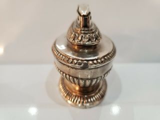 Vintage Ronson Queen Anne Silver Plated Cigarette / Cigar Table Lighter 3