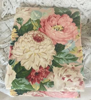 Rare Vintage Cynthia Pink Ralph Lauren Home Queen Duvet Comforter Cover