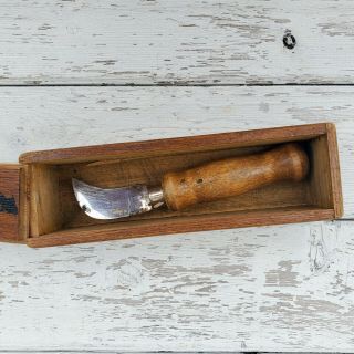 Vintage Dallett Carving Tool In Wood Tool Box