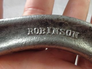 Old Antique or Vintage Adjustable Small Mini ROBINSON Wrench Farm Tools 2