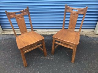A Brandt Ranch Oak 2 Chairs