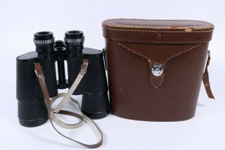 Vintage Swift Rainier 765 10x50 Binoculars W/ Leather Case
