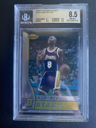 1996 - 97 Bowmans Best Kobe Bryant Bgs 8.  5