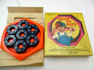 Vintage Drive Ya Nuts Game Milton Bradley 1970 Complete