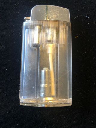 Vintage Scripto Vu - Tane Refillable Butane Lighter Clear Collectible