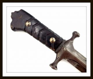 Antique Polish " Karabela " Sword Ottoman Turkish Shamshir Damascus Blade