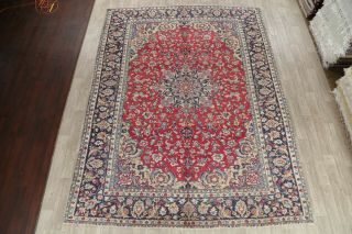 Najafabad Wool Hand - Knotted Traditional Floral Oriental Area Rug 10x13 2