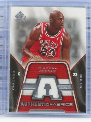 2007 - 08 Sp Game Michael Jordan Authentic Fabrics Game Jersey Bulls K52