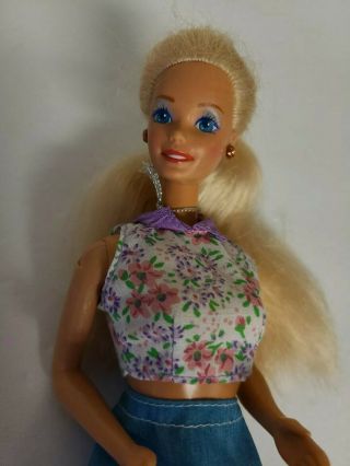 Barbie Vintage Mattel 1966 Blonde Barbie Doll & Clothing Malaysia Vgc